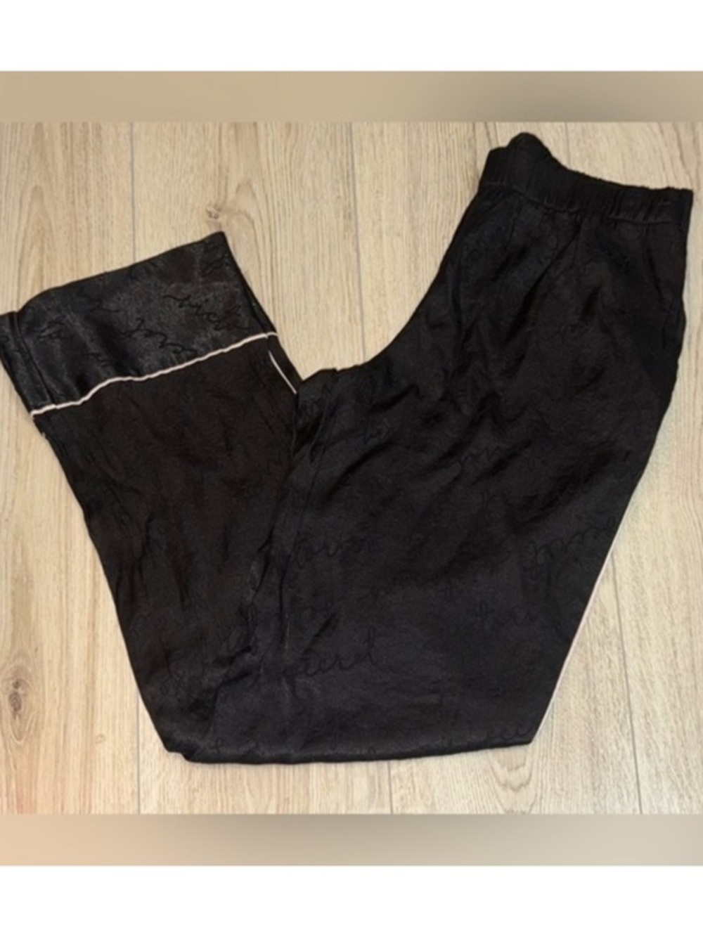 Victoria's Secret Black Pants and Pink Trim pajama pants sweatpants